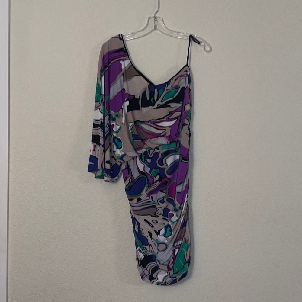 Nine West one shoulder mini dress in size 10